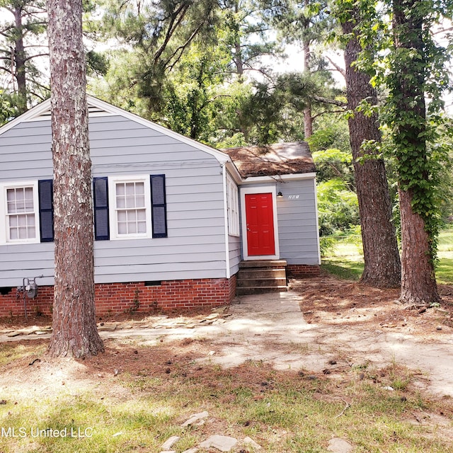 view of front of home