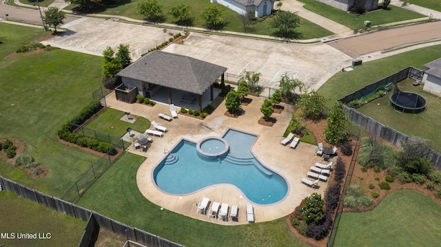 213 Wellington Way, Brandon, MS 39047 - view of property location with a pool