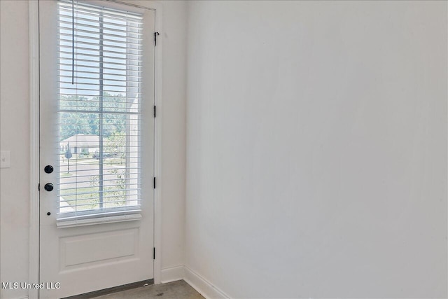 entryway with plenty of natural light