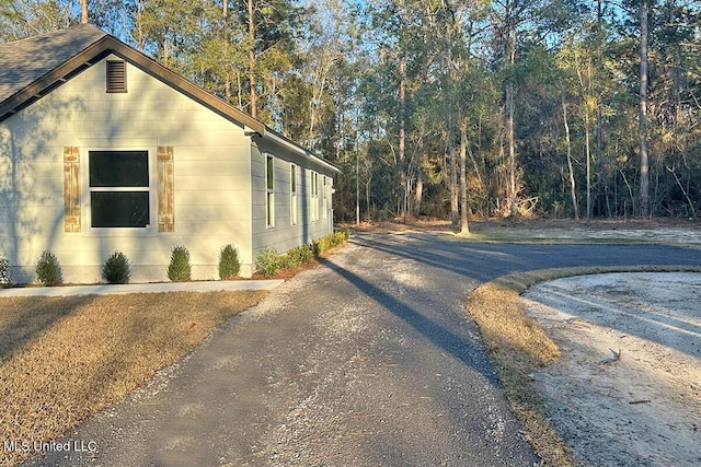 view of side of home