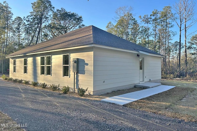 view of side of property