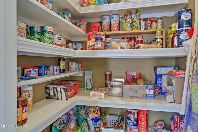 view of pantry