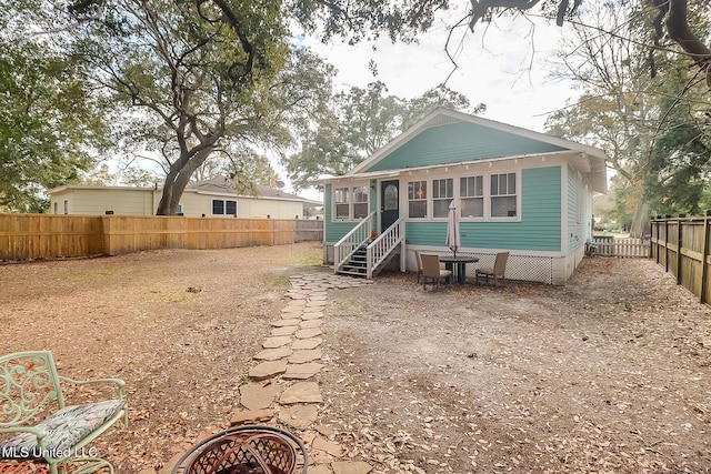 view of rear view of house