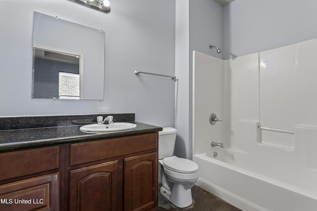 2948 Magnolia Ct, Gulfport, MS 39507 - full bathroom featuring toilet, vanity, and tub / shower combination