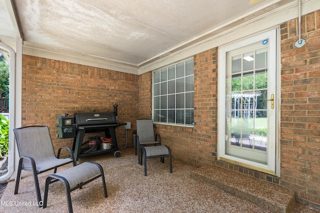 9884 Victor Dr, Olive Branch, MS 38654 - view of patio featuring grilling area