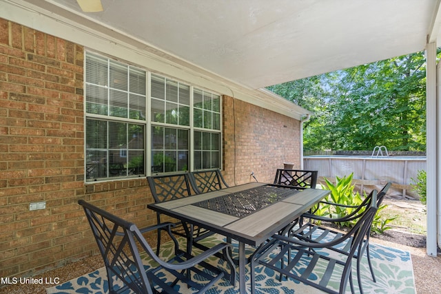 9884 Victor Dr, Olive Branch, MS 38654 - view of patio / terrace with outdoor dining area