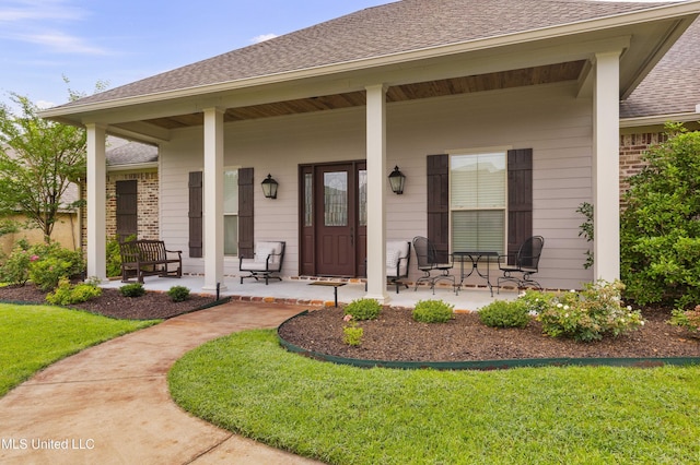 705 Brookwood Cir, Brandon, MS 39042 - entrance to property with a porch and a shingled roof