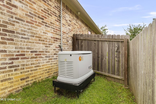705 Brookwood Cir, Brandon, MS 39042 - exterior view of a power unit and brick siding