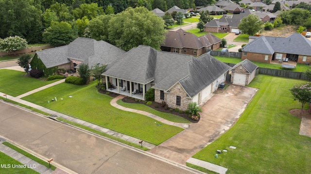 705 Brookwood Cir, Brandon, MS 39042 - aerial perspective of suburban area