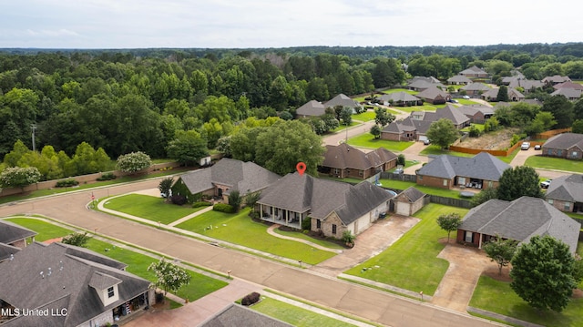 705 Brookwood Cir, Brandon, MS 39042 - aerial perspective of suburban area