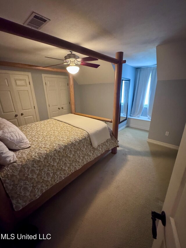 236 Sawbridge Dr, Ridgeland, MS 39157 - bedroom with baseboards, carpet, and a ceiling fan