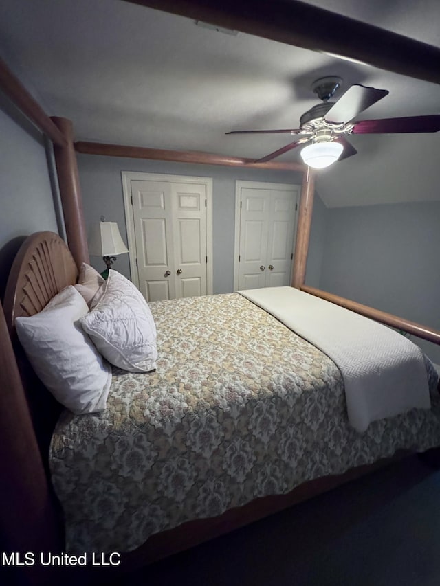 236 Sawbridge Dr, Ridgeland, MS 39157 - bedroom with a ceiling fan