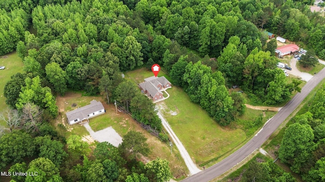 639 Plantation Way, Byhalia, MS 38611 - aerial view of property's location featuring a forest