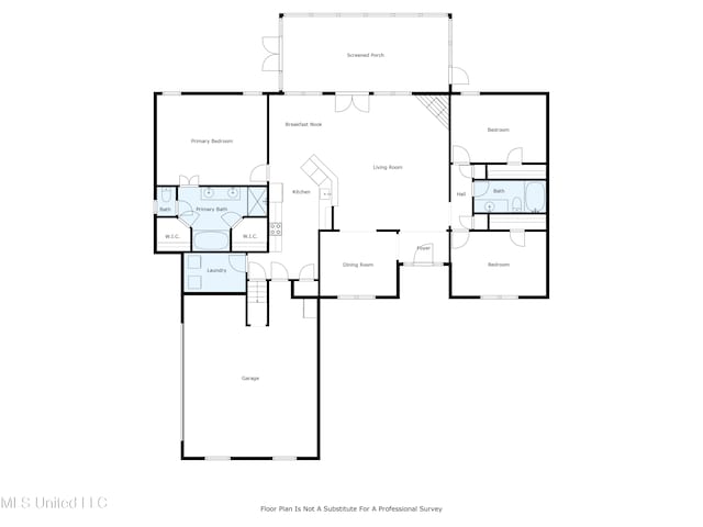 639 Plantation Way, Byhalia, MS 38611 - floor plan / room layout