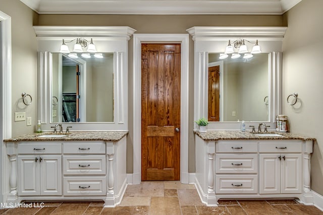 bathroom featuring vanity