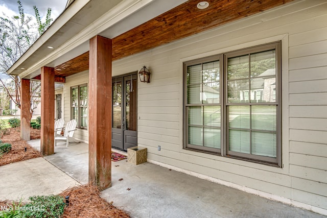 view of patio / terrace featuring a porch