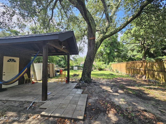 633 24th St, Gulfport, MS 39501 - view of yard featuring a patio area