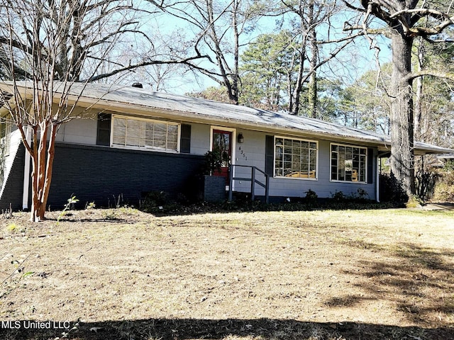 view of ranch-style home