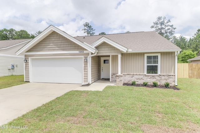 13262 Turtle Creek Pkwy, Gulfport, MS 39503 - view of front of home featuring a garage, driveway, board and batten siding, roof with shingles, and brick siding