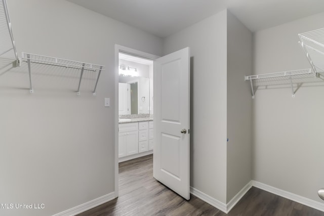 13262 Turtle Creek Pkwy, Gulfport, MS 39503 - spacious closet with dark wood-style flooring
