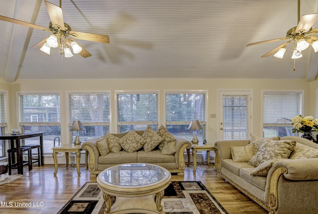 911 Newitt Vick Dr, Vicksburg, MS 39183 - living room with ceiling fan and wood finished floors
