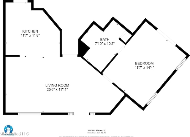 515 Third St Unit 5A, Bay Saint Louis, MS 39520 - floor plan
