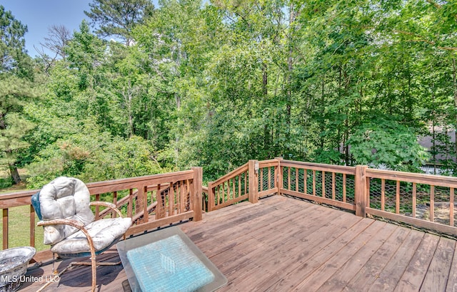 354 Lakeway Dr, Brandon, MS 39047 - view of wooden terrace
