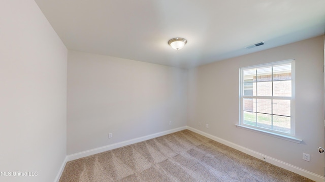 view of carpeted empty room