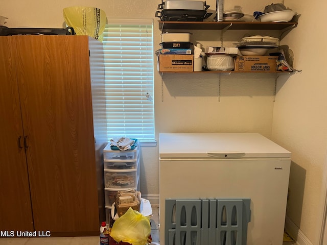 view of clothes washing area