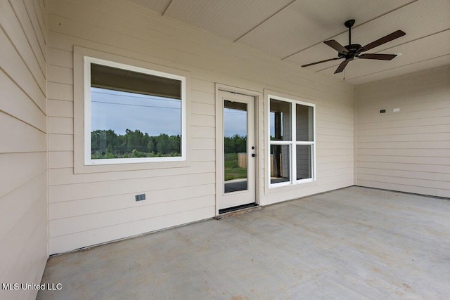 850 Glenwild Cir, Canton, MS 39046 - view of patio with a ceiling fan