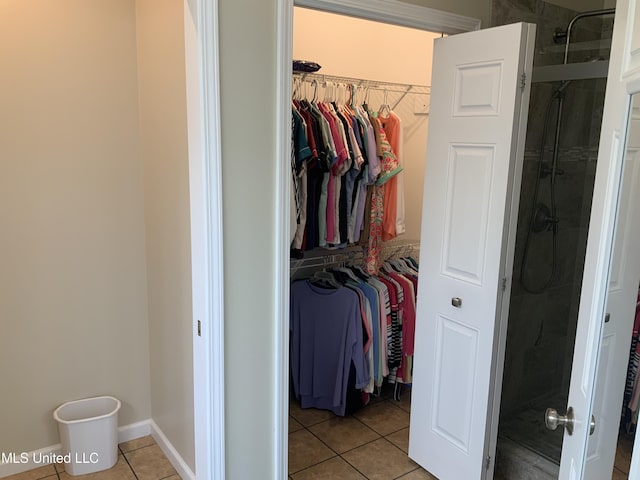 view of closet