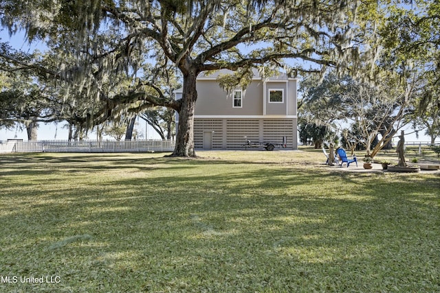 exterior space featuring fence