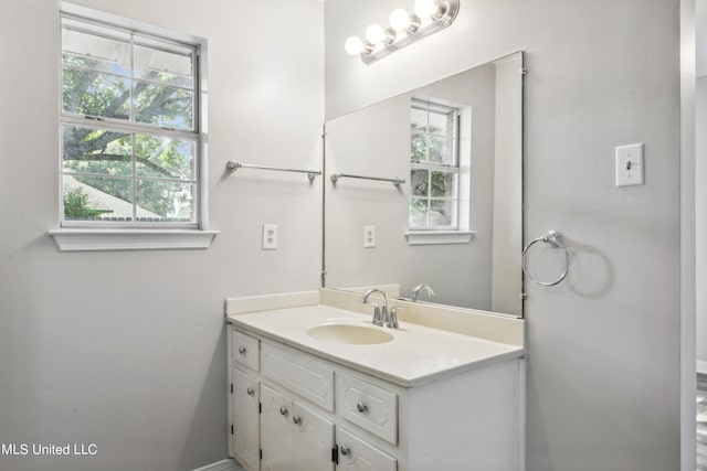 bathroom with vanity