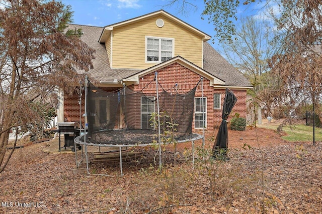 view of front of house featuring a trampoline