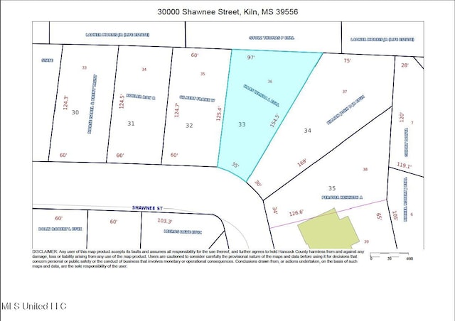 30000 Shawnee St, Kiln MS, 39556 land for sale