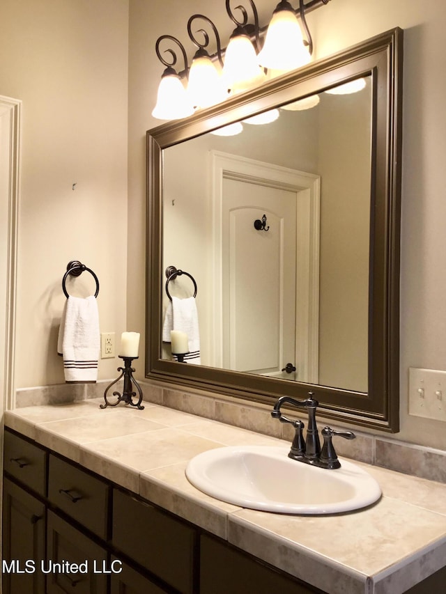 bathroom featuring vanity