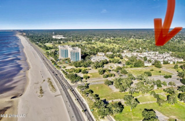 2252 Beach Dr Unit 305, Gulfport, MS 39507 - aerial view of property's location with a nearby body of water