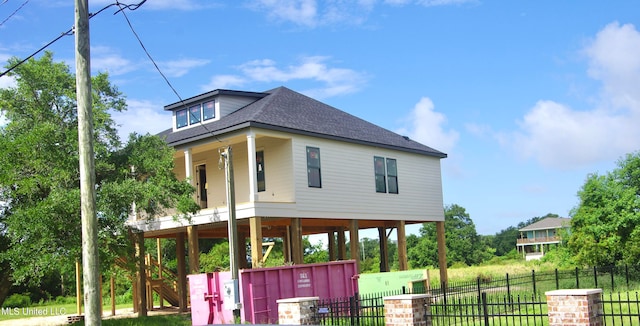 view of front of home