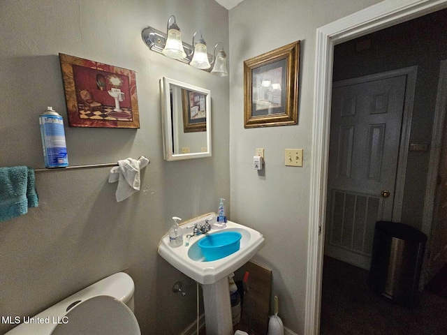 bathroom with toilet