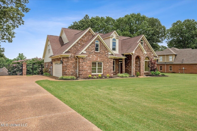 4872 Bobo Pl, Olive Branch, MS 38654 - view of front of house with brick siding, driveway, a garage, and a shingled roof
