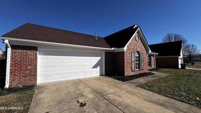 view of home's exterior featuring a garage