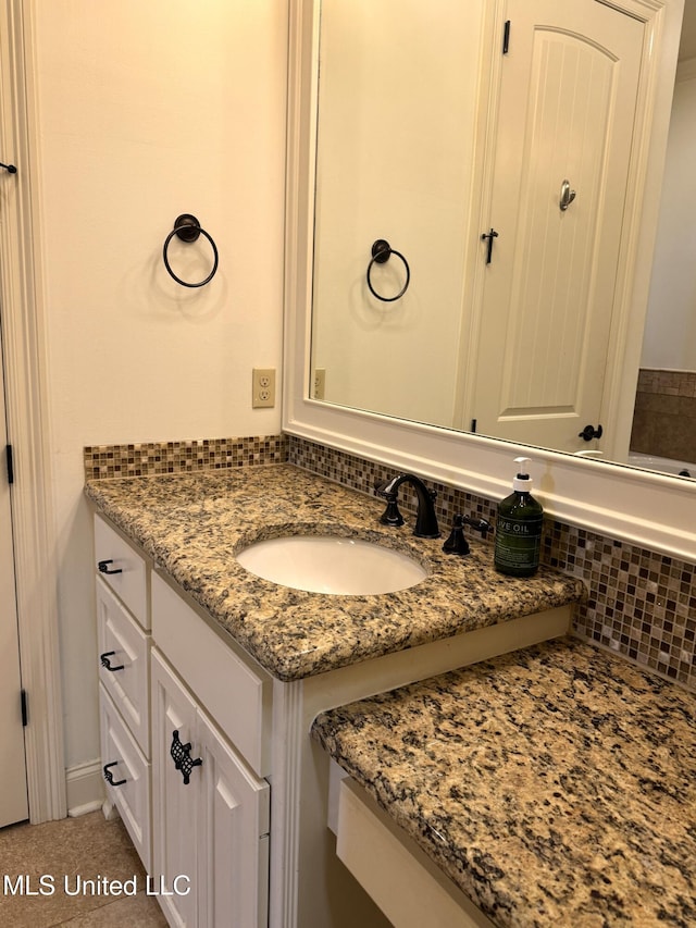 bathroom with vanity