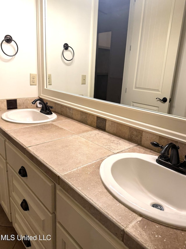 bathroom with vanity