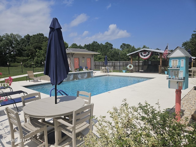21 Oak Alley Ln, Long Beach, MS 39560 - view of pool featuring a patio and an outdoor structure