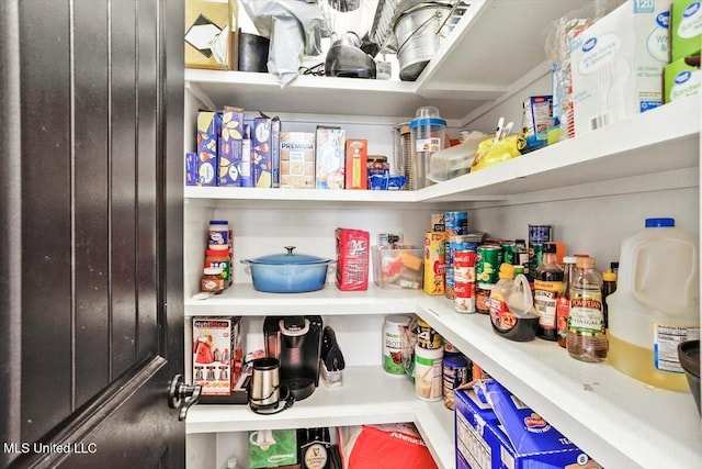 view of pantry