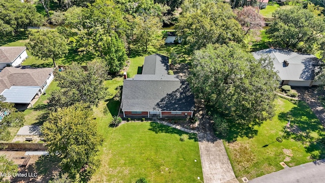 bird's eye view featuring a residential view