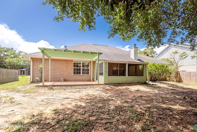 view of back of property