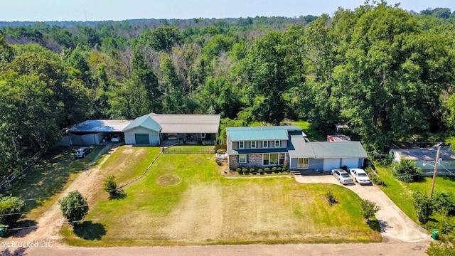 birds eye view of property