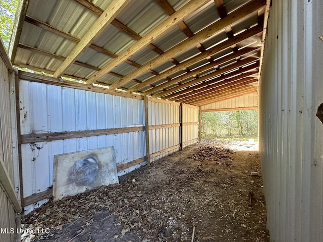 view of horse barn