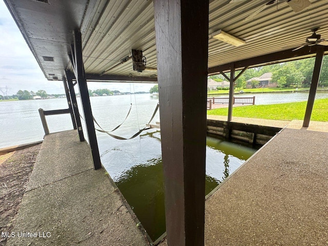 162 Lake Ridge Dr, Madison, MS 39110 - dock featuring boat lift and a water view